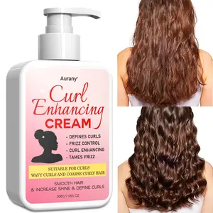 Curl Enhancing Cream, For Curly Hair, Infused with Keratin to Tame Frizz, Frizz Control, Add Elasticity & Provide Long-Lasting Hold for Wavy, Coily, Kinky Hair , Lightweight, Non-Sticky Formula for Natural Movement - Your Go-To for Every Season - 200g