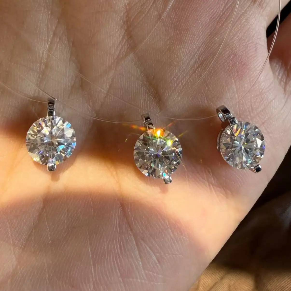 1 Carat Lab-Grown Diamond Pendant Mermaid Tear S122