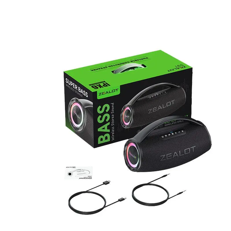 ZEALOT S97 Wireless Speaker, 80W Portable Subwoofer Wireless