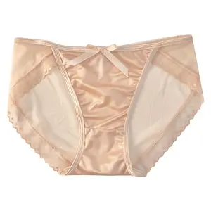 French lace panties Silky Satin High Waist Panties Soft and Comfortable • Seamless Invisible • Women's Daily Comfort Womenswear Basic