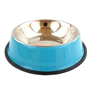 Non-Slip Stainless Steel Pet Bowl: Durable Food and Water Dish for Dogs and Cats, Available in Large Sizes