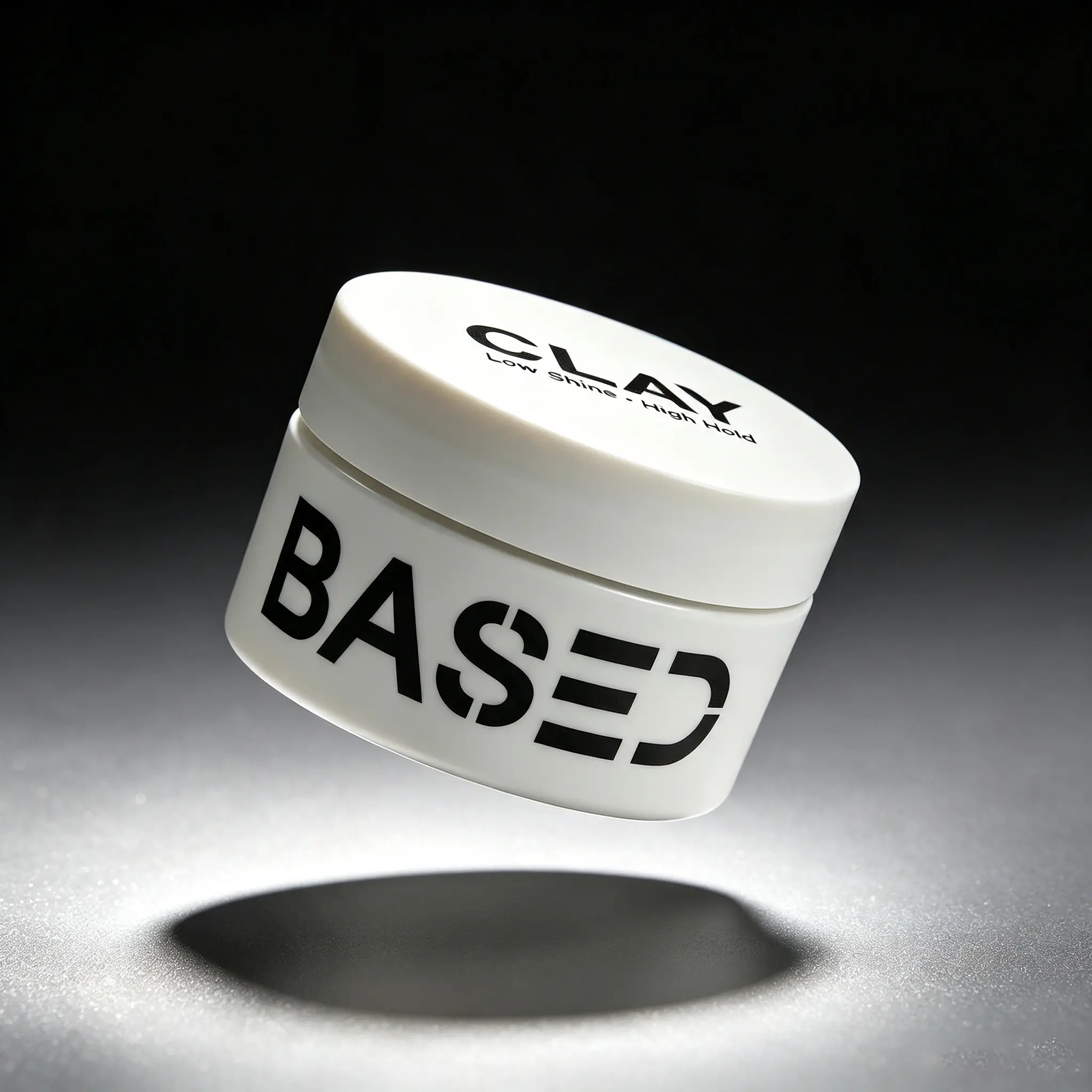 BASED Matte Strong Hold Hair Clay 3oz, Natural Formula with Shea Butter & Beeswax for Textured Styling