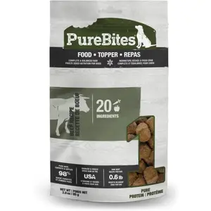 PureBites Beef Food Topper for Dogs — Single Ingredient, 3 oz
