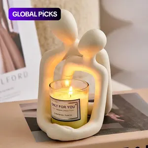 Couple Design Decorative Ornament, 1 Count Creative Multifunction Couple Design Resin Ornament, Decoration Items, Ornaments Statues, Decorative Statue for Home Office Bedroom Living Room, Interior Decoration Accessories, Halloween, Home Decor Accessory