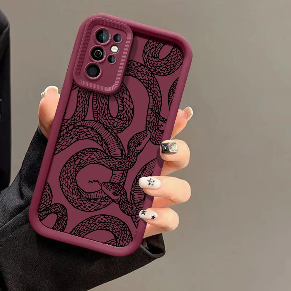 Snake Pattern phone case for Samsung GalaxyS26/S25/S23/S24/S22/S21/NOTE20/PLUS/ULTRA/FE/A54/A53/A52/A36/A35/A34/A33/A17/A16/A15/A14/A13 phone cover Rugged Durable soft shockproof protective Shell Protection Protection Gift