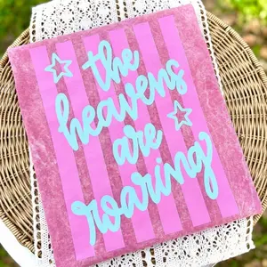 The Heavens Are Roaring wash Tshirt, Faith shirt, Religious shirt, Spring shirt, Whimsy shirt, Girly shirt, Dainty shirt, Stripes shirt, Love Like Jesus shirt