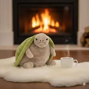 Cute Turtle Plush Toy Kawaii Room Decor Soft Stuffed Animal Big Eyes Turtle Pillow Cushion Xmas Gift for Boys Girls