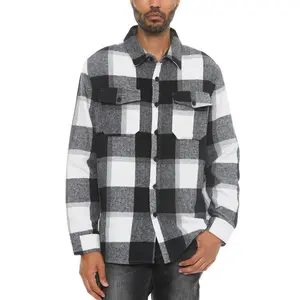 Mens Checkered Soft Flannel Shacket