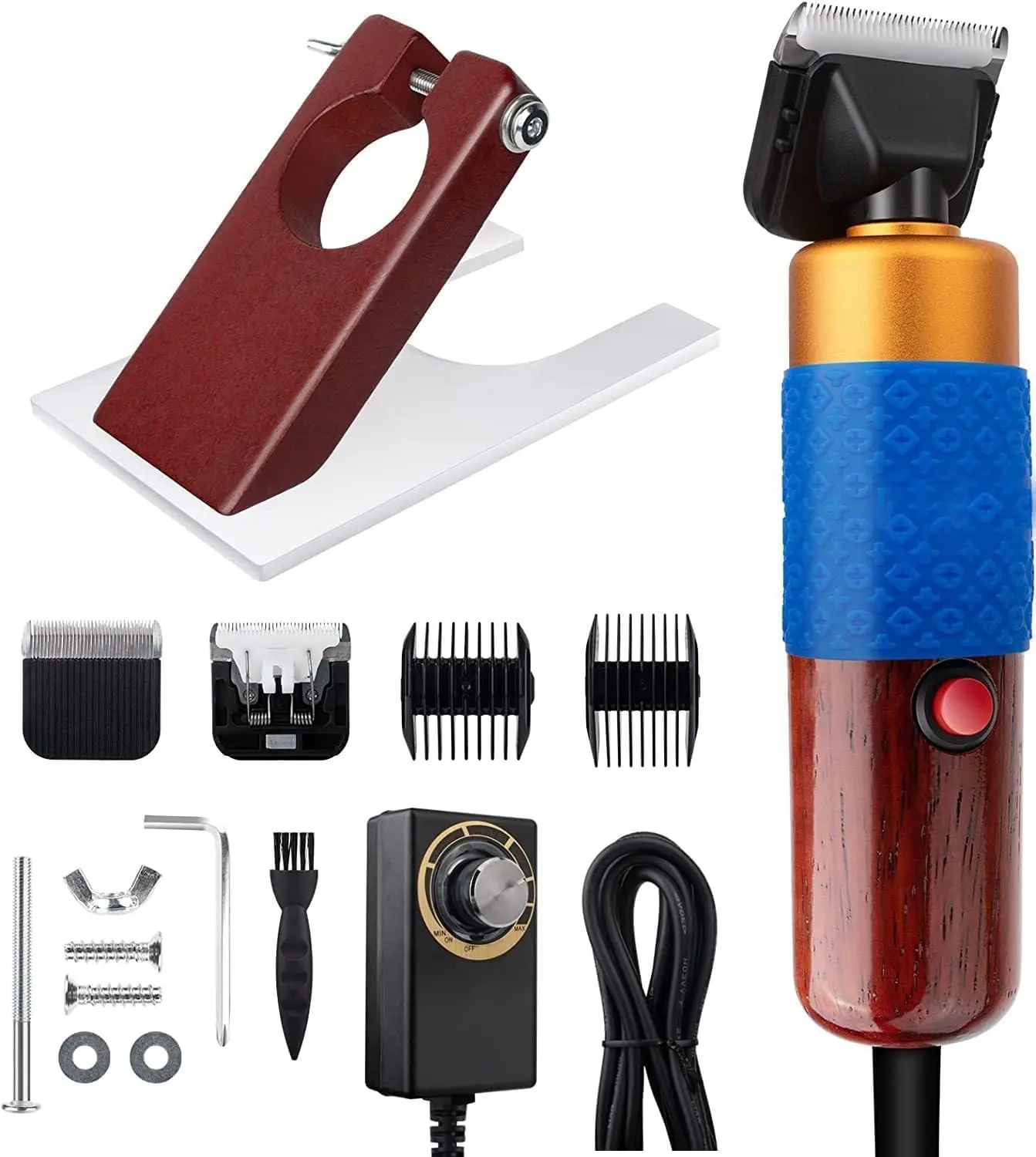 Carpet Trimmer with Shearing Guide, Carpet Shears Comes with 2 Blades, Low Noise Vibration Rug Trimmer, Carpet Carving Clippers for Sculpting Tufting Gun Rug, Clipping（Cluding Oil）