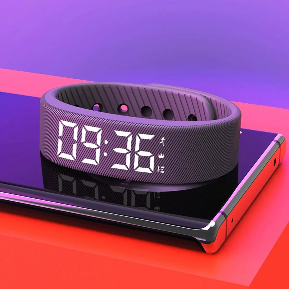Auralis Wake Band, Smart Wristband, Wearable Vibration Wrist Alarm, Silent Vibration Wake-Up Wristband