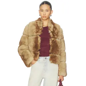 Apparis Sai Mink Coat in Blonde Mink