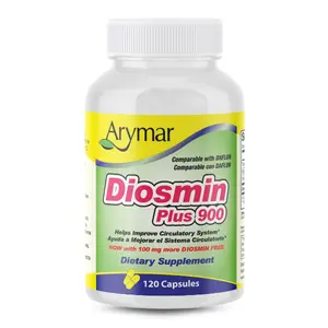 Arymar Diosmin Plus 900 – Circulatory Health Supplement with B-Complex – 120 Capsules