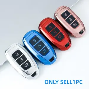 For Hyundai Compatible Car Key Cover Shell, Key Fob Cover, Fits Santa Fe I30 Encino Kona Solaris Fiesta Azera Sonata Grandeur Elantra Accent