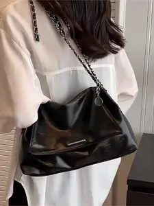 New French Niche Large‑Capacity Women's Underarm Tote Bag, Versatile Handbag, Shoulder & Crossbody Purse