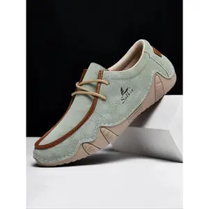 Men's Loafers For Men Shoes For Men Breathable Flat Slip-On Shoes Vegan Leather Lightweight Casual Walking Shoes Vintage Comfortable Dress Shoes Wide Width Non-Slip Driving Moccasins Men's Plus Size Shoes Size 12 13 14 15