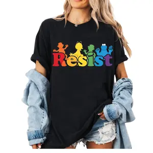 Res1st P0litical Pr0test Supporting Public Broadcasting Graphic Tee Pure Cotton Fabric Casual Short Sleeve T-Shirt Trendy Tops for Women for Men