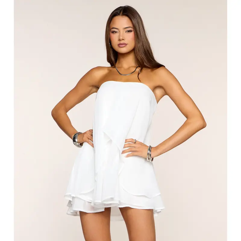 strapless babydolldress - TikTok Shop