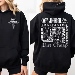 C0dy Johnson Tshirt, Country Music Sweatshirt, Cow Print Tee, Til You Cant Sweater, Cojo Graphic Hoodie, Unisex Pullover Shirt, Gift for Country Fan