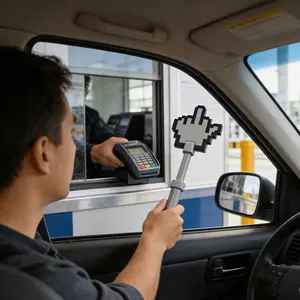 3D Printed Touch Payment Prop, Creative Handheld Payment Magic Wand, Insert Bank Card for Touch Payment, Magic Stick for Easy Transactions, Easy Use