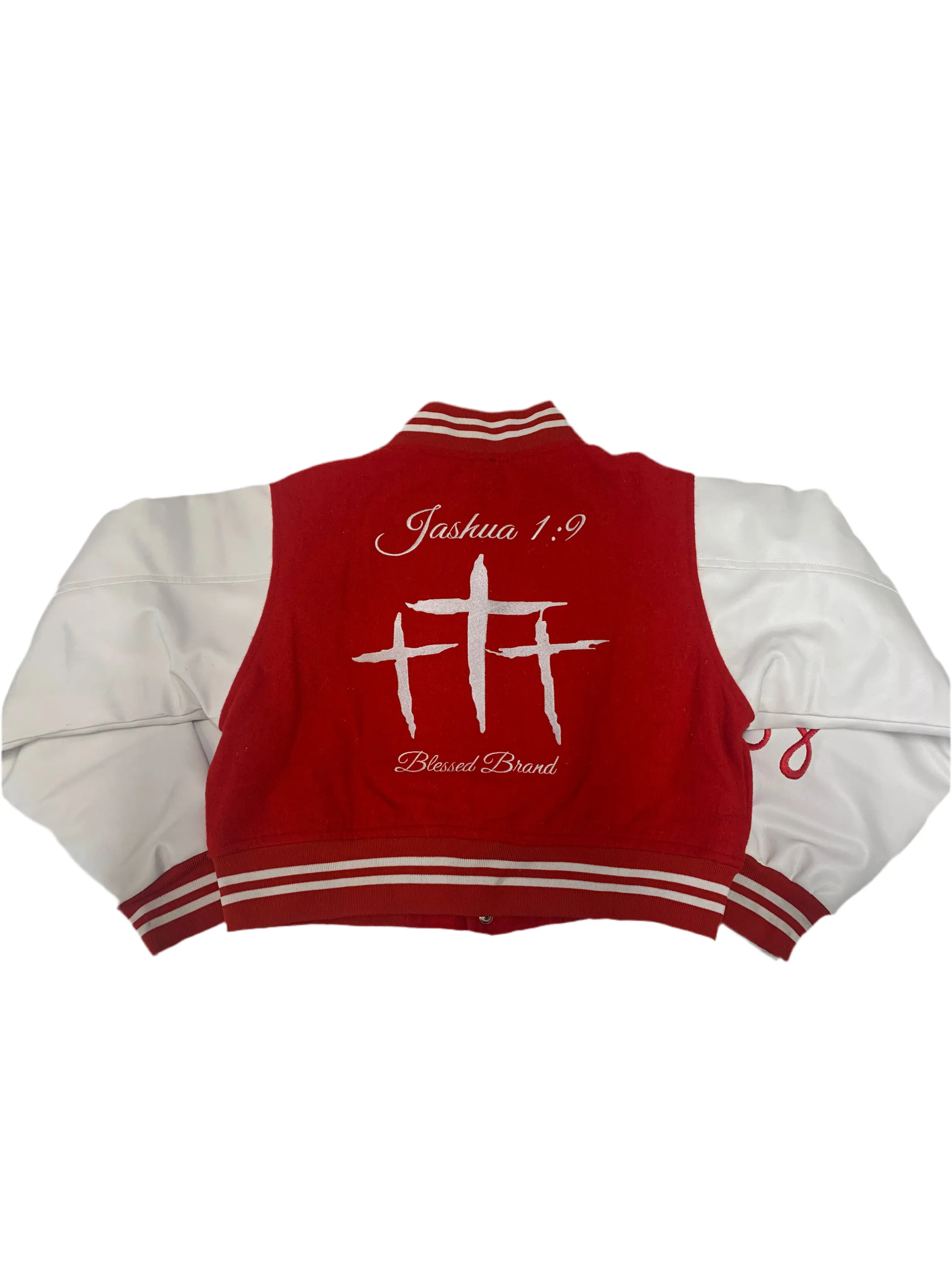 Varsity Red Womens Letterman Jacket - Cotton Blend, Fits Women, Leather, Comfortable Fit, Suitable for All Seasons, Women Crop Cut Y2K Streetwear Bomber Jackets Cropped Womenswear