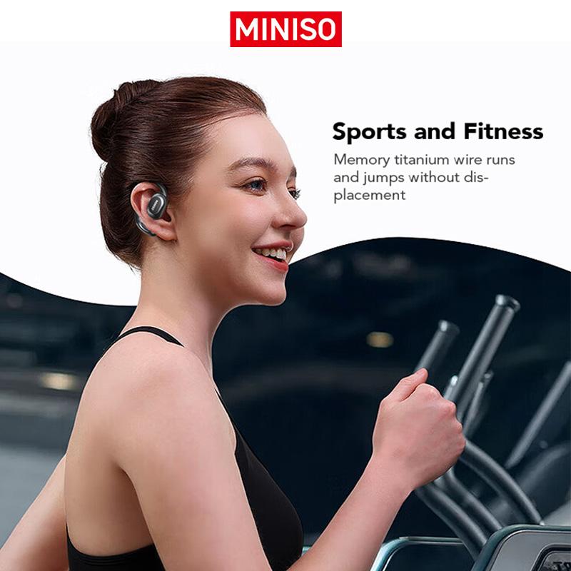 MINISO MS156 Ultra Open-Back True Wireless Bluetooth Earbuds High-Fidelity Stereo Sound IPX5 Waterproof Sports-Style Ear Tips Solar-Powered Anti-Theft Mount for Nest Cam Translation Earphones