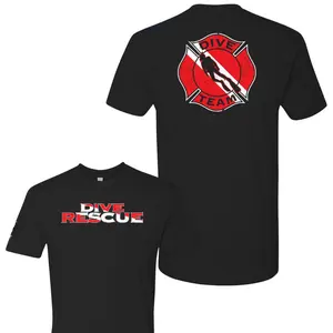 Dive Rescue Team Graphic T-Shirt, Emergency Response Tee, Soft Cotton Blend Shirt, Rescue Apparel for Men & Women, Dive Team Gift