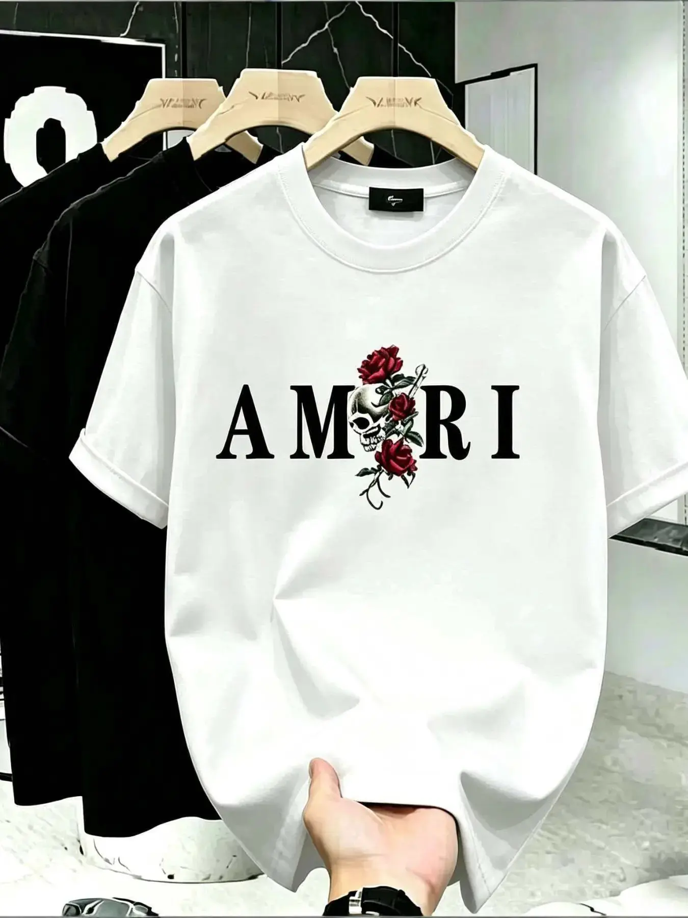 Men's Round Neck Casual Loose Fit T-Shirt, Letter Print Design, Comfortable Daily Wear, Perfect for Relaxing and Leisure