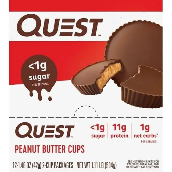 Quest Protein Peanut Butter Cups 1.48 oz 12 ct
