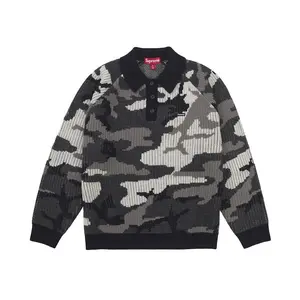 Supreme Small Box Polo Sweater (FW25) Snow Camo (men) by StockX