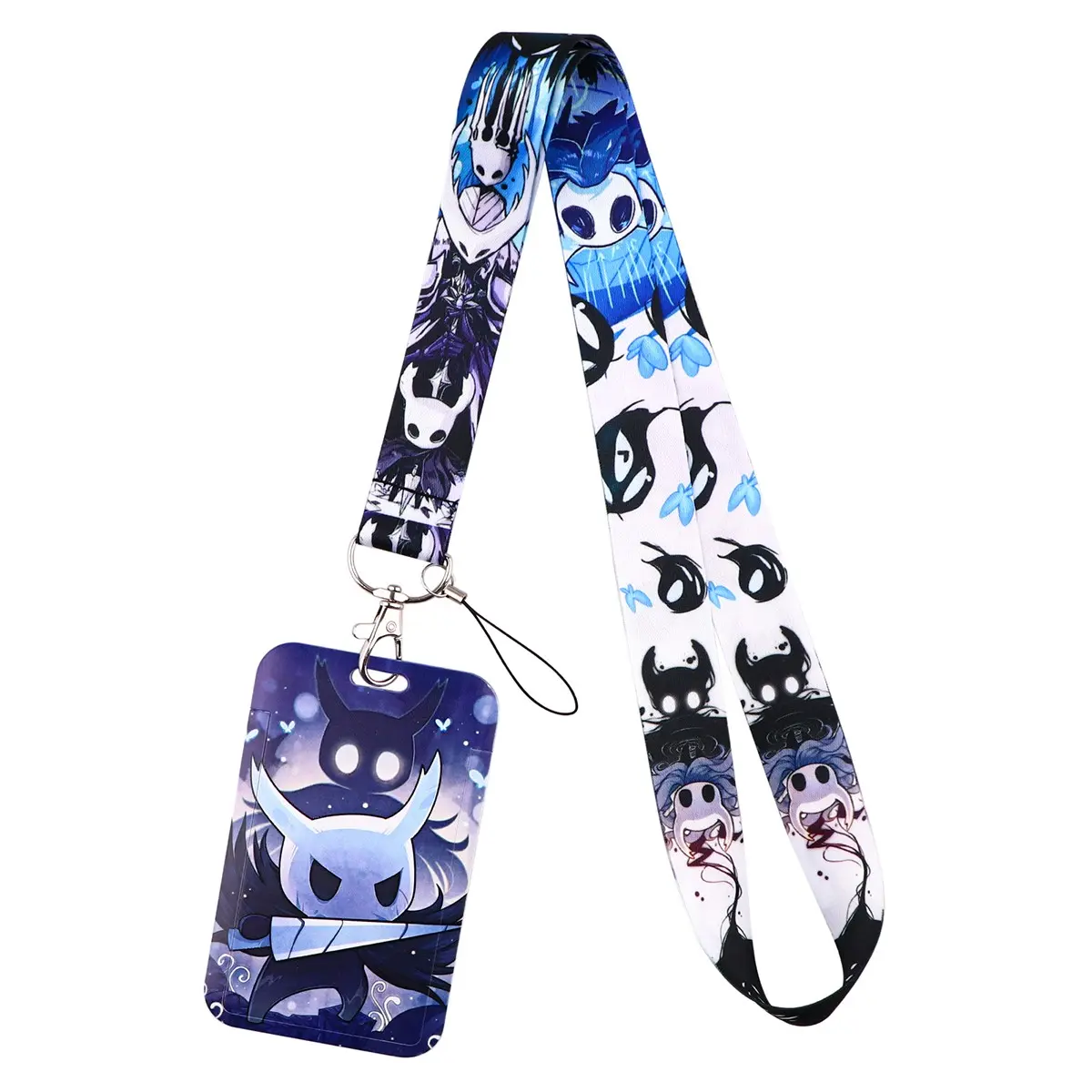 Cute Cartoon Game Character Neck Strap Lanyards Keychain Kawaii Badge Holder ID Card Pass Women Men Hang Rope Lariat Lanyard for Key Rings Accessories Keychain Set