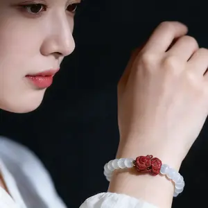 White Crystal Bracelet Infused with Good Luck Energy