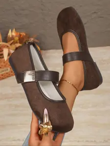 New Mary Jane Flat Shoes for Women, Comfortable Spring Summer Footwear, Fashion Casual Rubber Flats for All-Day Wear