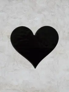 Heart DIY Glass Pendant Base [Black or Clear] 90 COE Fusible Precut Bullseye Glass Shapes - SOLD INDIVIDUALLY-