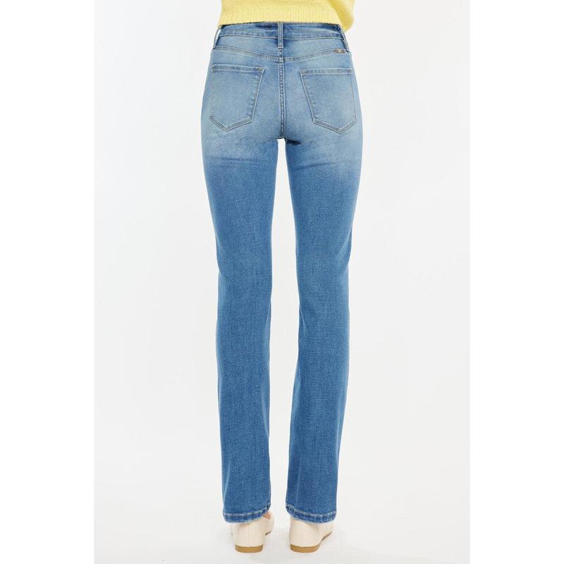 KANCAN - Diana Essentials Women's High Rise Slim Straight Comfy and Structured Jeans