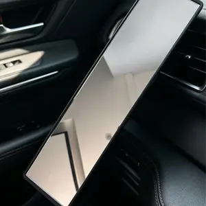 Car rearview mirror, 11.8-inch panoramic wide-angle anti glare, snap on car rearview mirror, high-definition and clear