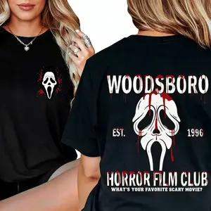 Woodstock Movie Club Hoodie, Ghost Face Vintage T-Shirt, Horror Movie T-Shirt, Character Graphic T-Shirt, Best Holiday Gift, Unisex