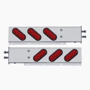 Chrome straighter spring loaded mud flap Hanger brackets mudflap holder 30”
