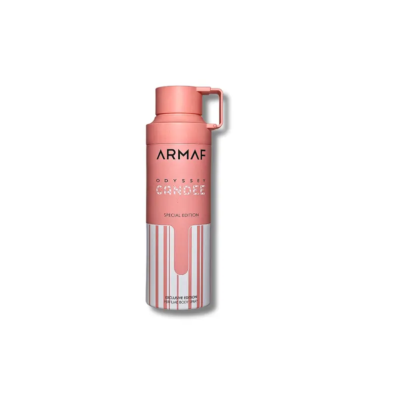 Armaf Odyssey Candee Alcohol-Base Perfume Body Spray (200ml) - Adult Female Fragrance Scent, Long-Lasting Powdery Musky Sweet Fruity Notes, 36 Months Shelf Life, Contains Alcohol, Beauty & Personal Care Bath & Body Deodorant Item
