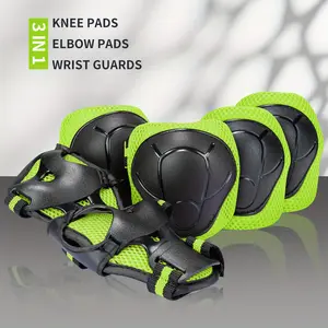 GUDOOK 6pcs Kids Knee Pads & Elbow Pads for Kids 3-8 Years with Wrist Guards Rollerblading Scooter 3in 1