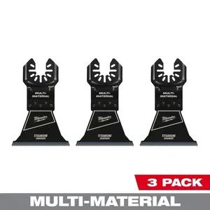 Milwaukee 49-25-1243 OPEN-LOK™ 2-1/2" TITANIUM CHARGED™ Multi-Tool Blades (3 PK)