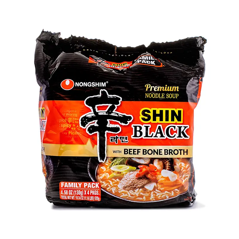 Nongshim Shin Black Ramen Noodle Soup Family Pack