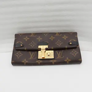 Pre-owned Louis Vuitton Coated Canvas Small Leather Goods Brown Monogram Wallet T10351920