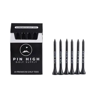 Pin High Golf Supply Bamboo Golf Tees - Pack of 10