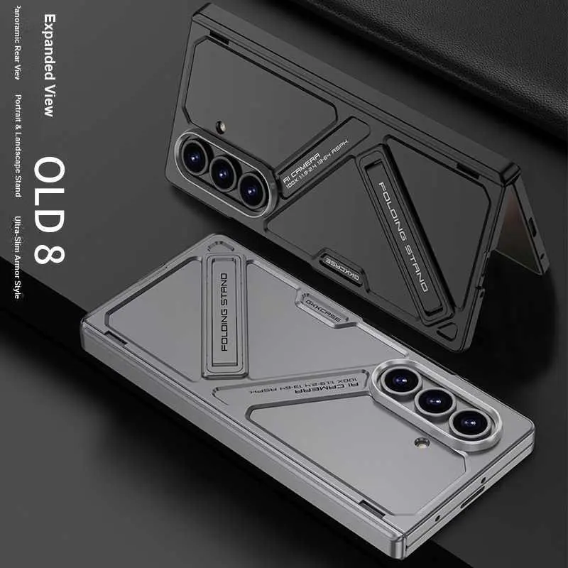 For Samsung Z Fold 8 Ultra Phone Case Hinge Magnetic Full Coverage Case and Film 2-in-1 Vision TikTok Protective Case HNN16PL