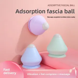 Electric adsorption fascia ball acupoint relaxation massager foot shoulder neck waist relaxation vibration hot compress massage ball