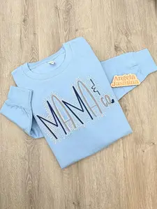 Mama & Co. Embroidered & Bling Sweatshirt
