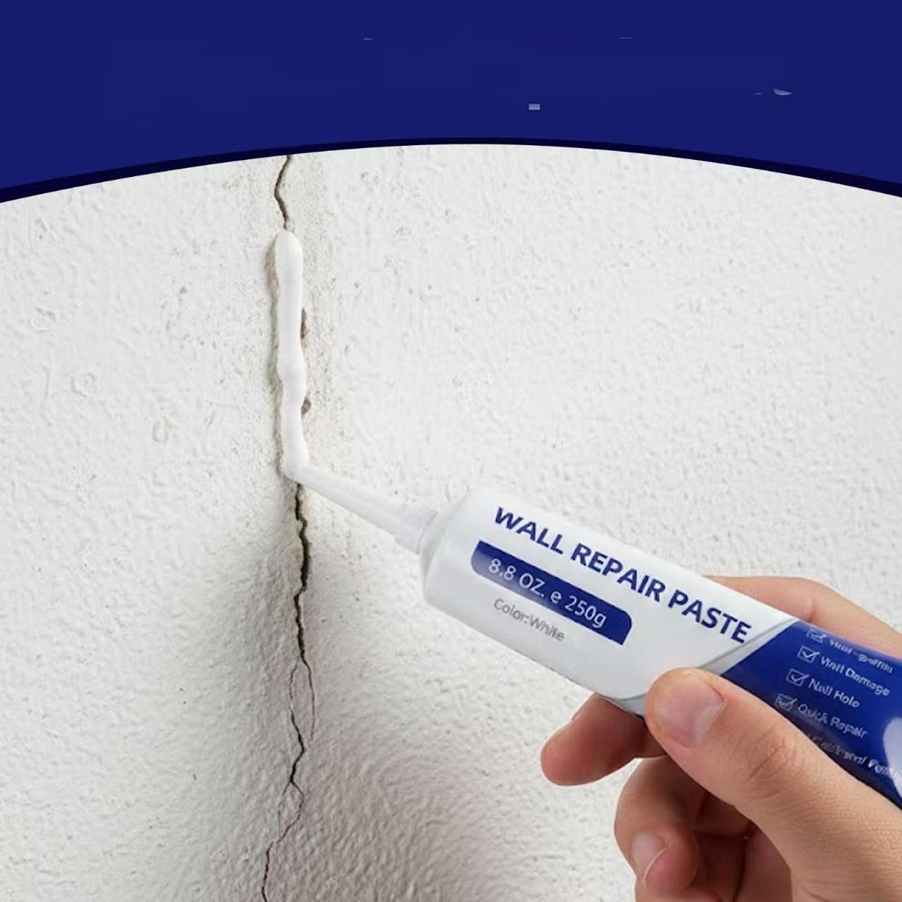 Drywall Repair Kit, 500 g Wall Mending Agent, Wall Spackle Repair Kit with Scraper, Patch for Wall Hole Filler, White Spackle Wall Repair Paste, Plaster Dent