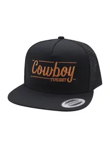 Unisex Cowboy Type Hat, Adjustable Sun Protection Casual Baseball Cap, Cowboy Style Hat, Outdoor Travel Beach Vacation, Spring & Fall Fashion, Snapback Cap, Adjustable Trucker Hat