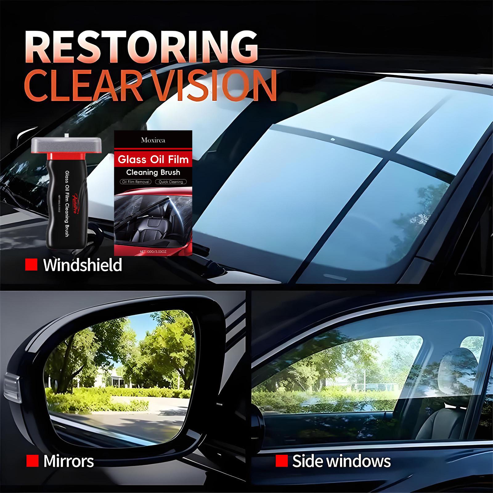 Automotive Handheld Oil Flmr Cream,Glass DecontaminationWithoutTraces,Window Oil Film Cleaning