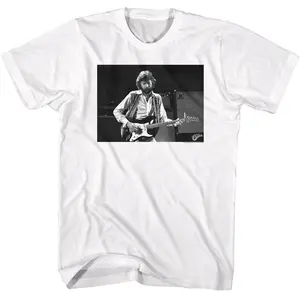 Eric Clapton BW Guitar White T-Shirt